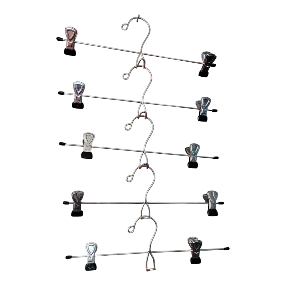 (5) Pants or Skirts Layer Hangers, Pre-owned
